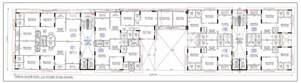  al-hamd-iv Block A & B Cluster Plan from 1st to 6th Floor