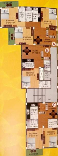  labanya-apartment Block B Cluster Plan For Typical Floor Plan