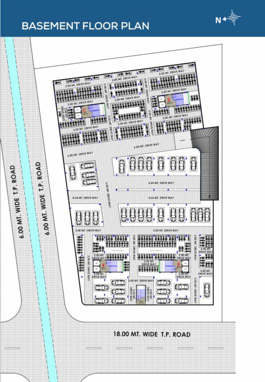  sky harmony Block A & B & C & D Basement Floor Cluster Plan
