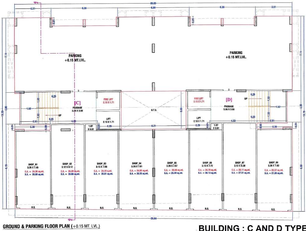  gajanand residency C And D Ground Cluster Plan