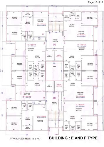 E And F Cluster Plan From 1st To 7th Floor gajanand-residency E And F Cluster Plan From 1st To 7th Floor