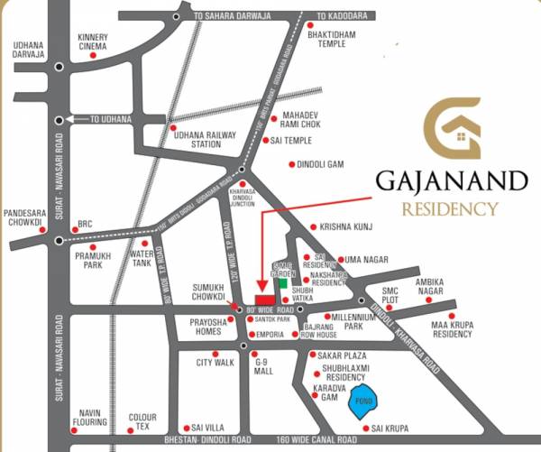 Location Plan gajanand-residency Location Plan