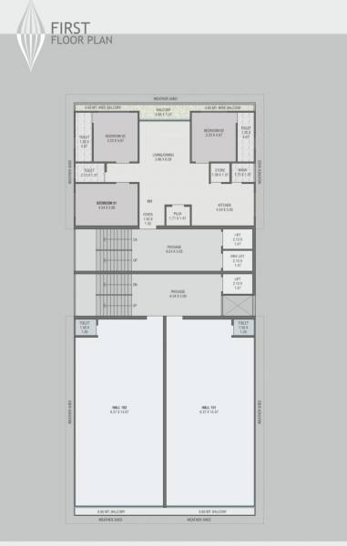  paramount Paramount Cluster Plan for 1st Floor