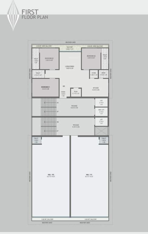  paramount Paramount Cluster Plan for 1st Floor