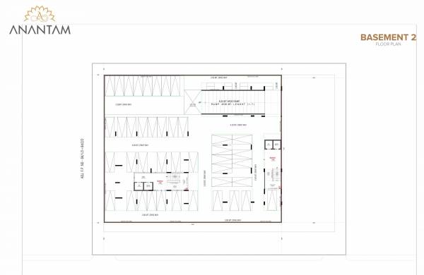  anantam Block A And B Cluster Plan for Basement 2 Floor