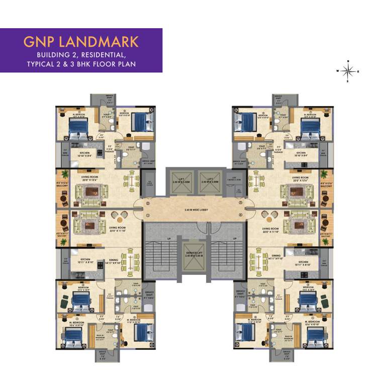  landmark Residential Building No 2 Cluster Plan