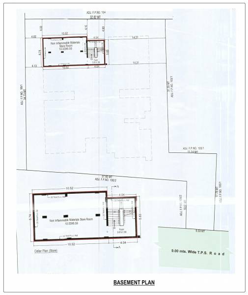  sanidhya-parv Block A Cluster Plan For Basement 
