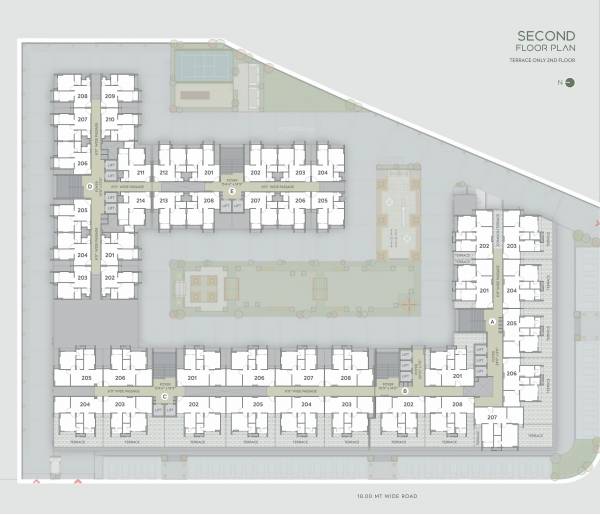  palash-homes Block A To E Cluster Plan for 2nd Floor