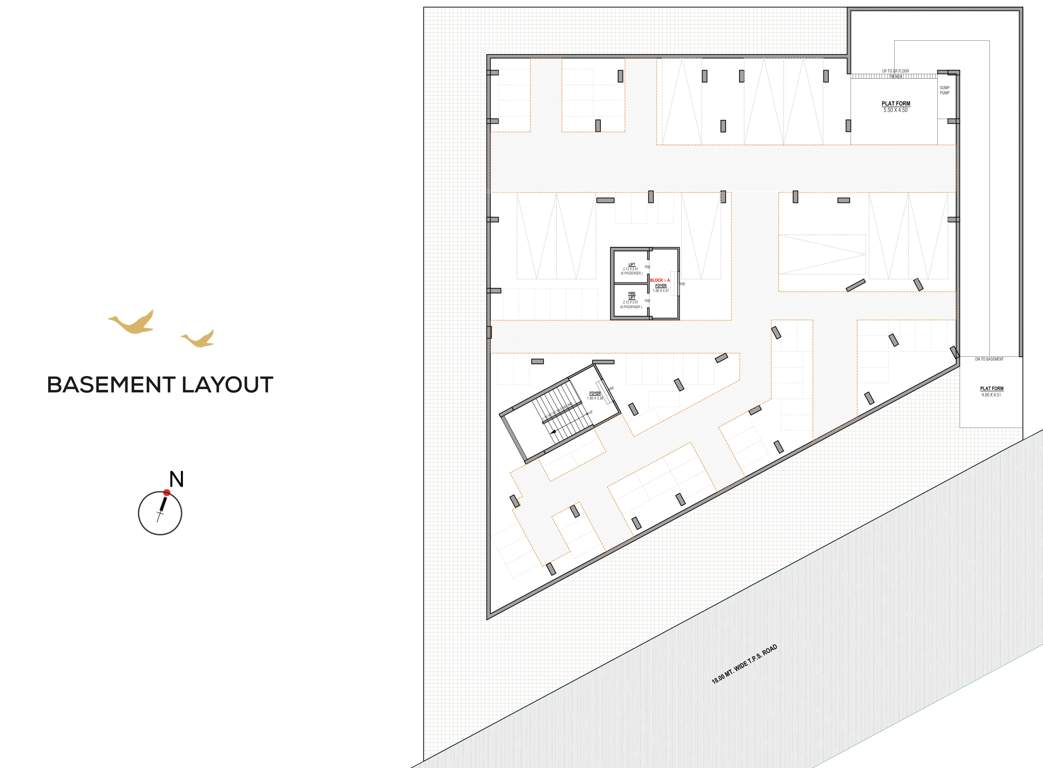  shyam vihar Shyam Vihar Cluster Plan for Basement Floor