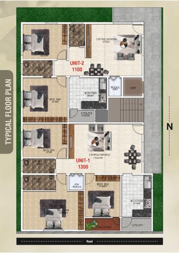  shri-shiva-shakti-homes Shri Shiva Shakti Homes Cluster Plan from 1st to 4th Floor
