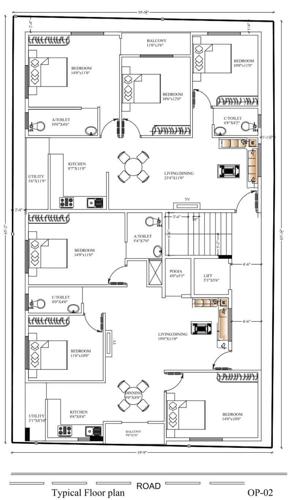  hill-view-residency Hill View Residency Cluster Plan from 1st to 5th Floor