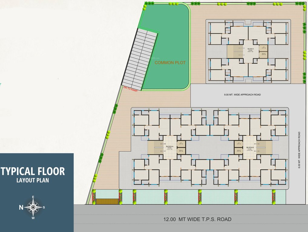  aarohi elegance A, B, C Cluster Plan From 2nd To 9th Floor