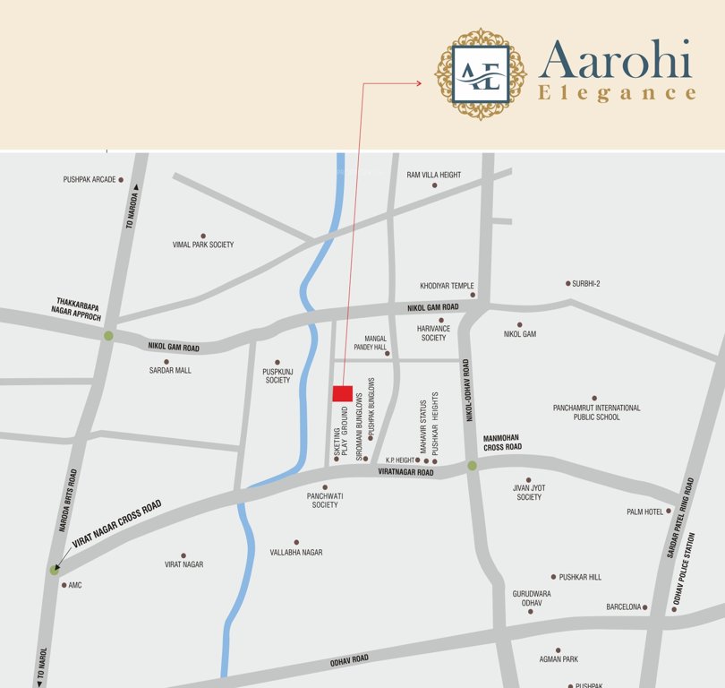  aarohi elegance Location Plan