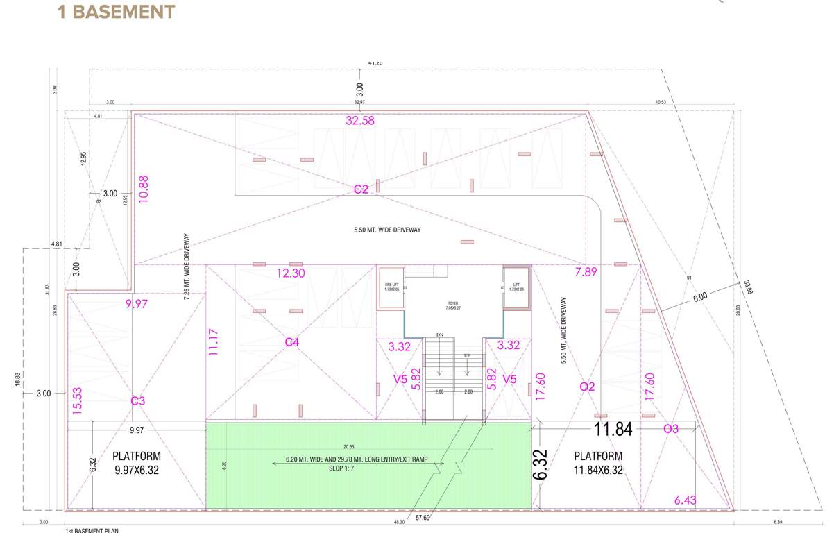  rich wood A 1st Basement Cluster Plan