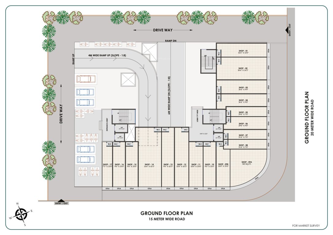 emerald pushpak nagar Cluster Plan