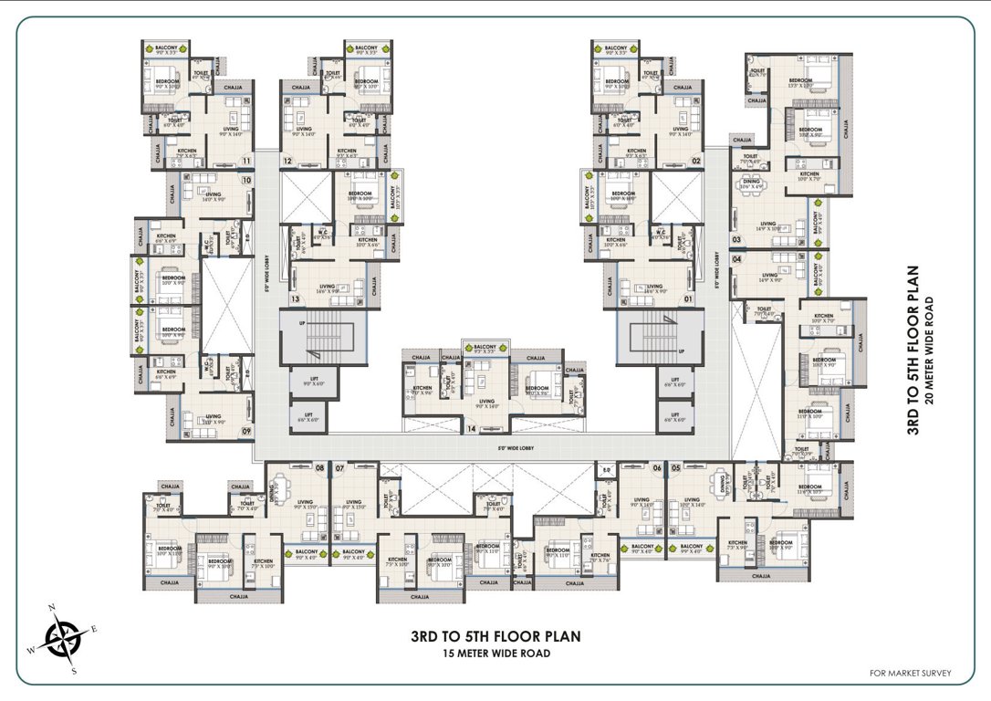 emerald pushpak nagar Cluster Plan