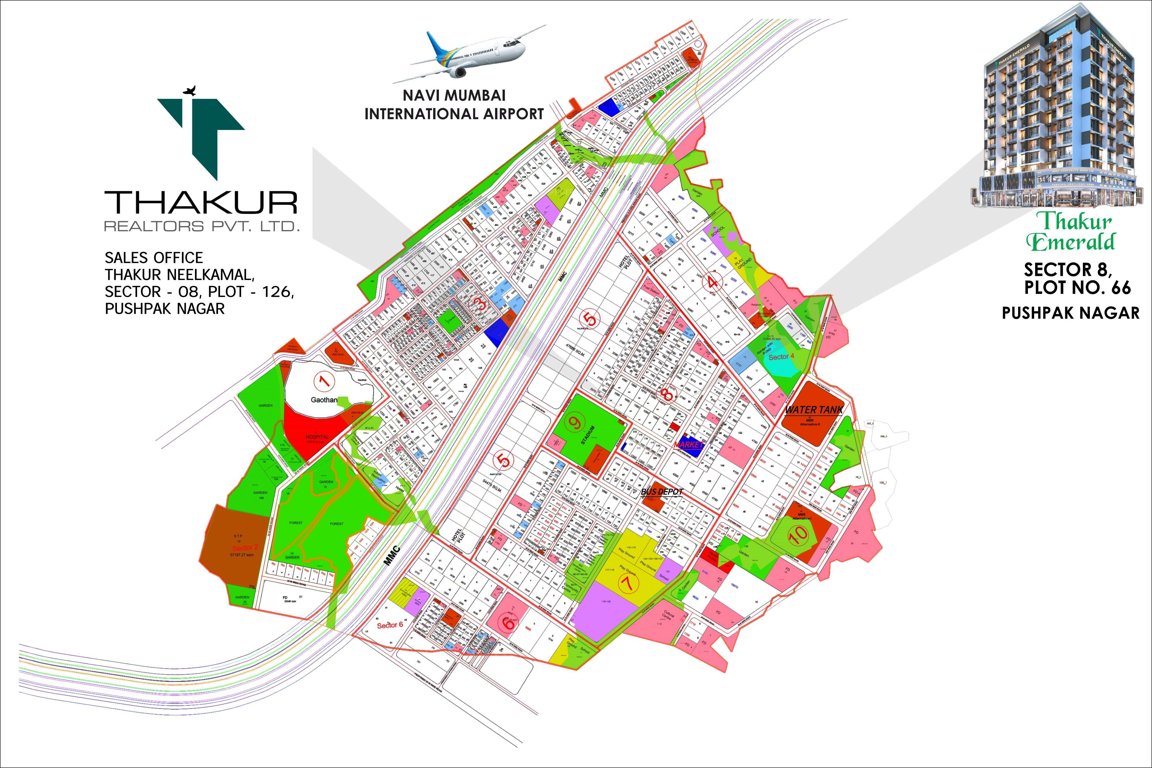 emerald pushpak nagar Location Plan