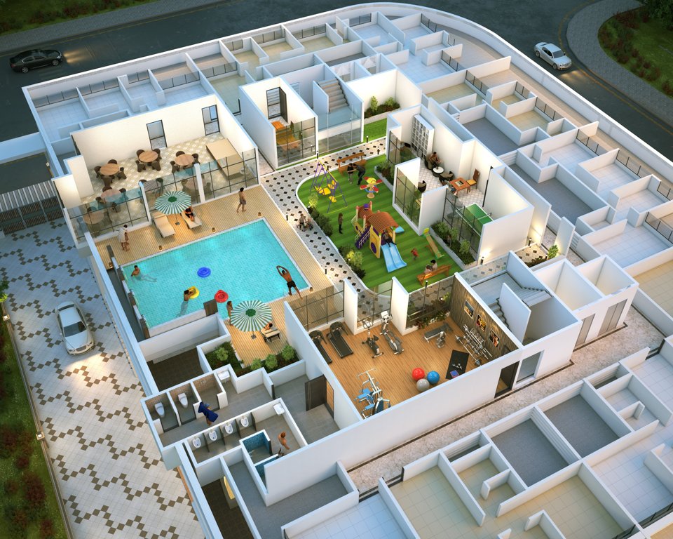 emerald pushpak nagar Elevation