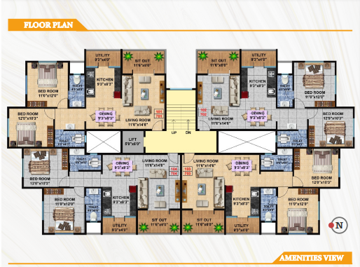  latika-heights Prital Cluster Plan