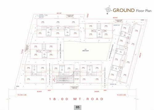 Block A, B, C, D, E, F, G, H, I & J Cluster Plan For Ground Floor shyam-vrindavan Block A, B, C, D, E, F, G, H, I & J Cluster Plan For Ground Floor