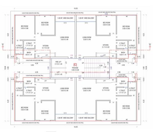 Block A, B, C, E & F Cluster Plan from 1st to 7th Floor shyam-vrindavan Block A, B, C, E & F Cluster Plan from 1st to 7th Floor