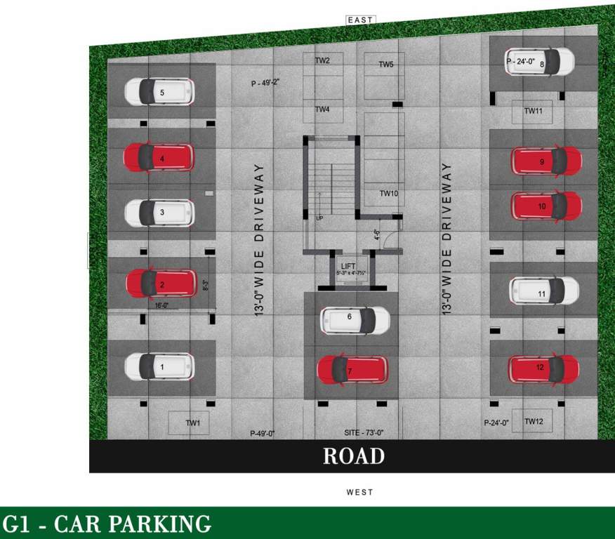  garden dream homes moon block Kaaviya Garden Dream Homes Moon Block Cluster Plan For Ground Floor