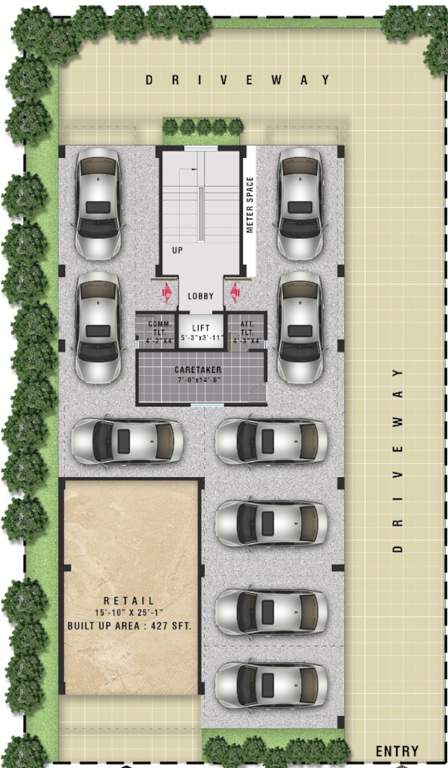  parameswaram co operative housing society Parameswaram CHS Cluster Plan For Ground Floor