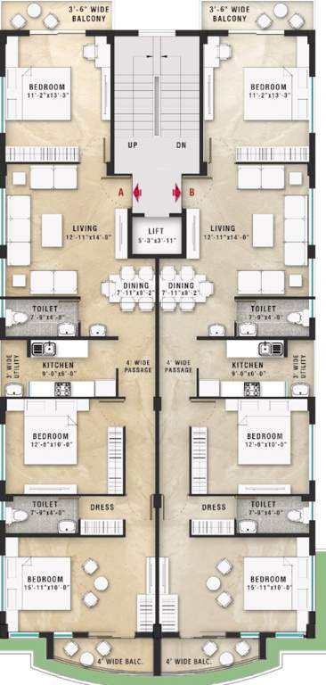  parameswaram co operative housing society Parameswaram CHS Cluster Plan For Typical Floor Plan 