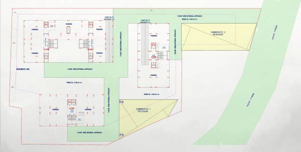  parkside Block A, B, C & D Cluster Plan For Ground Floor