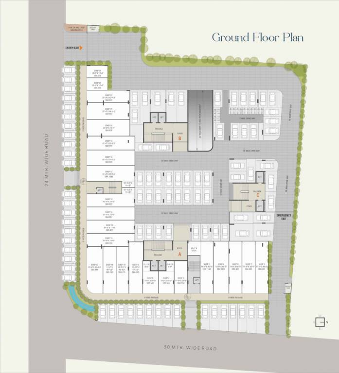 broadway skycourt Block A Cluster Plan