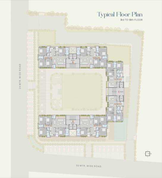  broadway-skycourt Block A Cluster Plan