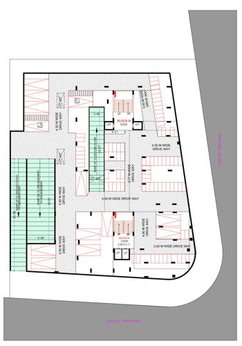  omkar-lifestyle Block A & B Cluster Plan For 1st Basement 