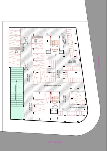 omkar-lifestyle Block A & B Cluster Plan For 2nd Basement
