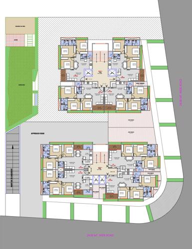  omkar-lifestyle Block A & B Cluster Plan for 2nd Floor