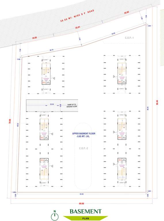 gardenia Block A To F Cluster Plan for Basement Floor