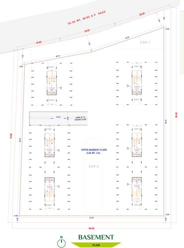 Block A To F Cluster Plan for Basement Floor gardenia Block A To F Cluster Plan for Basement Floor
