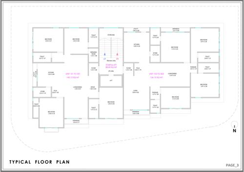  sharan-bliss Sharan Bliss Cluster Plan from 1st to 5th Floor