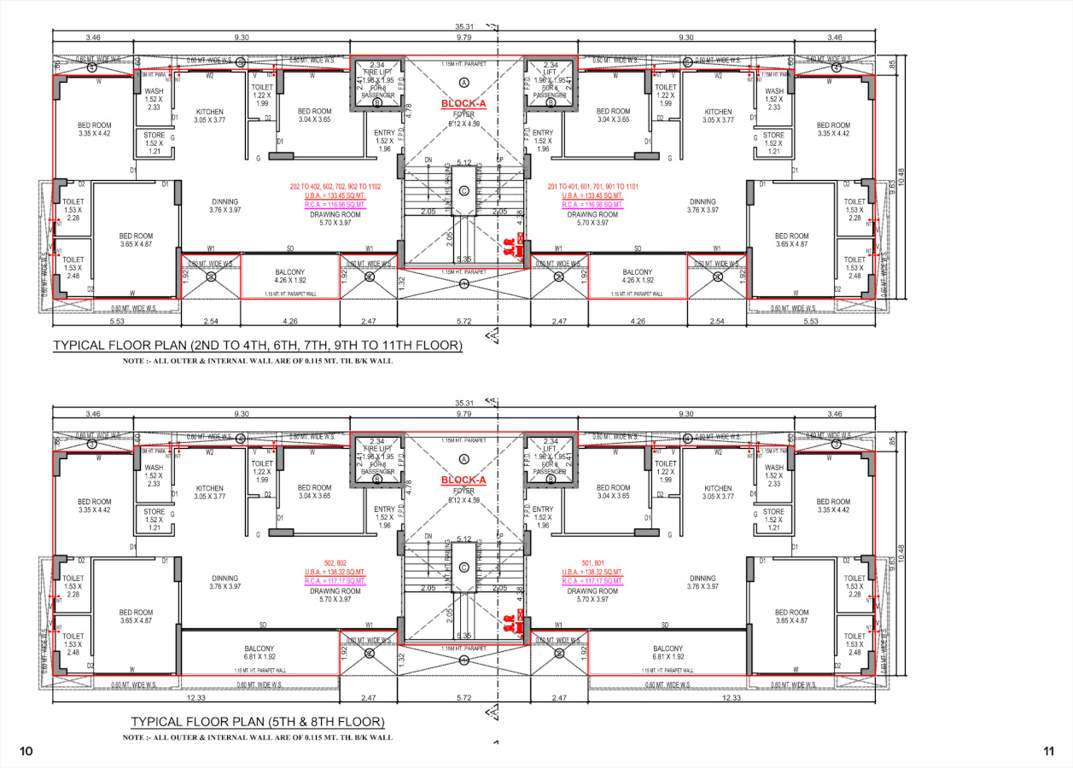  aurika one Cluster Plan