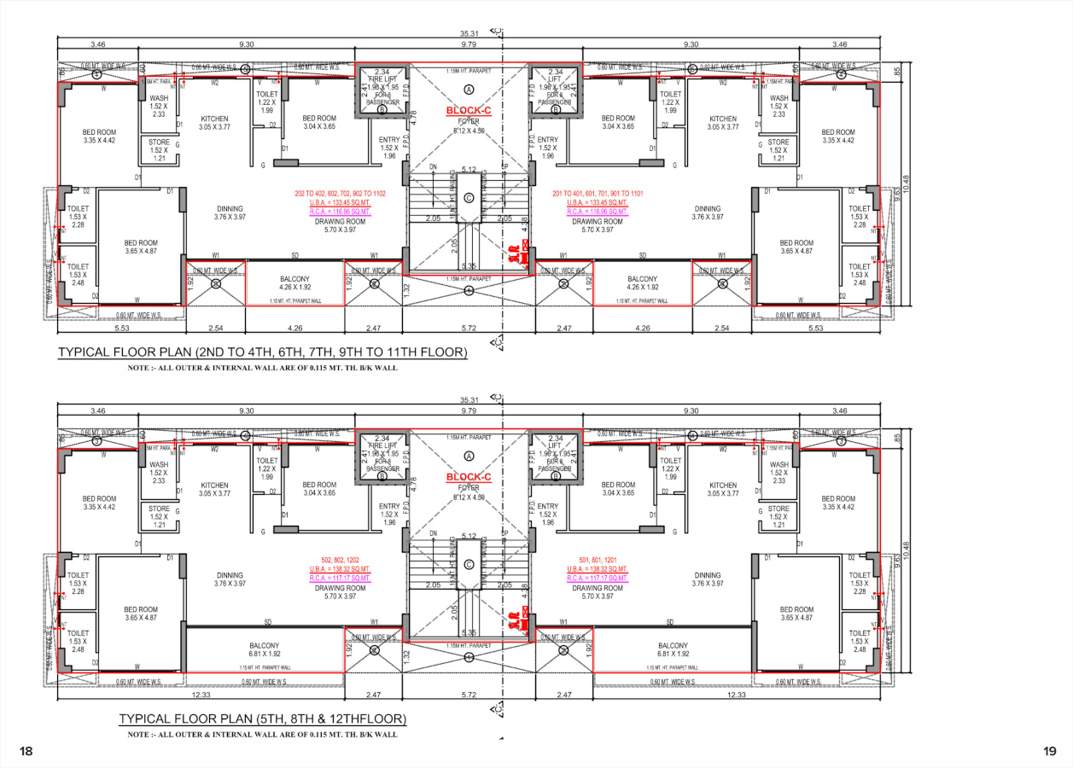  aurika one Cluster Plan