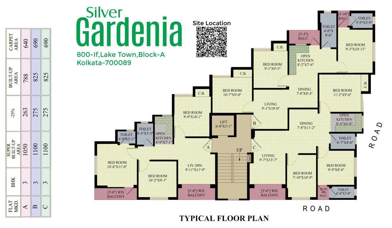  gardenia Gardenia Cluster Plan from 1st to 7th Floor