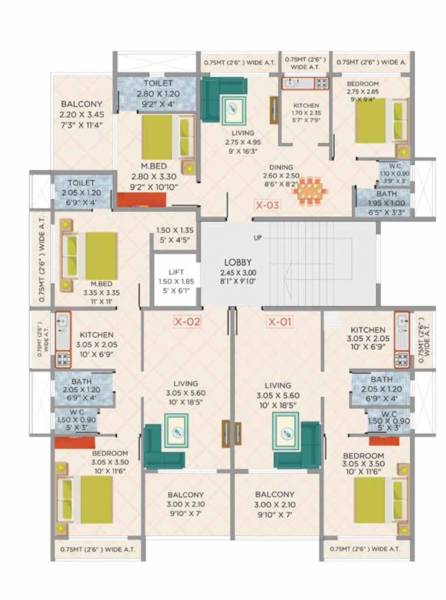  prime Prime Cluster Plan for 2nd Floor