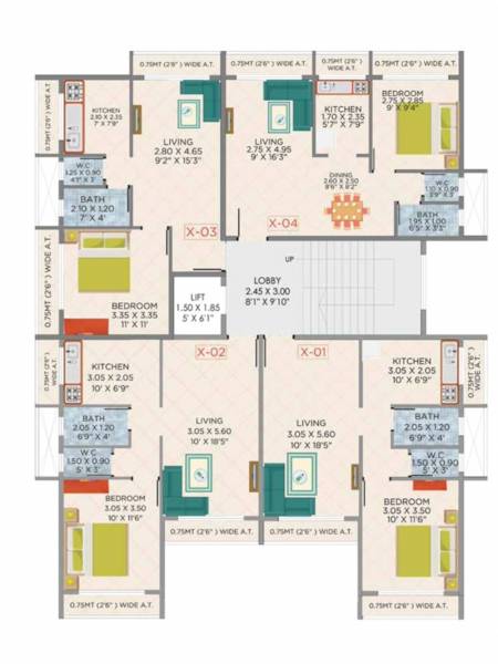  prime Prime Cluster Plan for 4th Floor