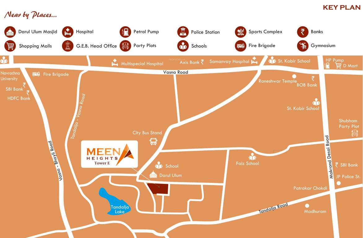  meena heights tower e Location Plan