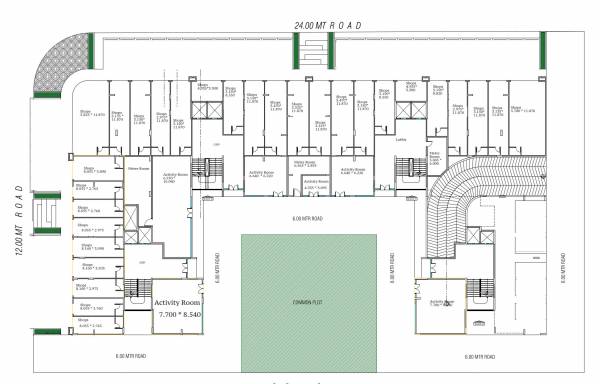  vivaan-oliver Block A, B, C & D Cluster Plan For  Ground Floor