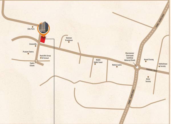  madhavkunj Location Plan