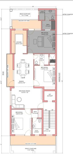 Luxury Floors Cluster Plan from 1st to 4th Floor luxury-floors Luxury Floors Cluster Plan from 1st to 4th Floor