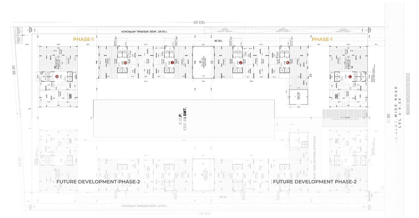  ivaan phase i Block G, H, I, J, K & L Cluster Plan For Ground Floor