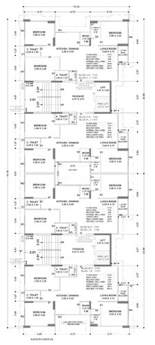 Block H, I J & K Cluster Plan for 11th Floor ivaan-phase-i Block H, I J & K Cluster Plan for 11th Floor