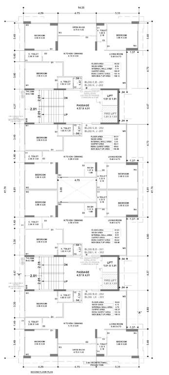  ivaan phase i Block H, I J & K Cluster Plan for 2nd Floor