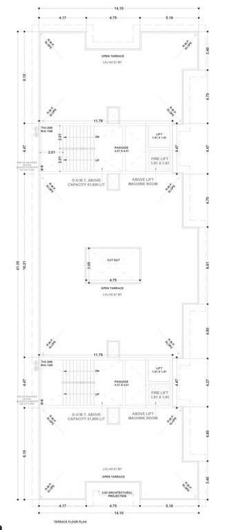  ivaan phase i Block H, I J & K  Cluster Plan For Terrace